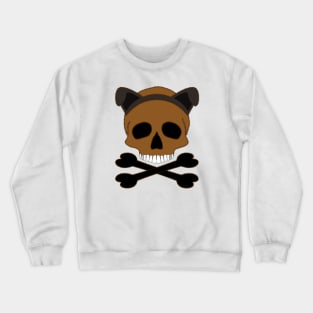 Skull with Dog Ears Crewneck Sweatshirt